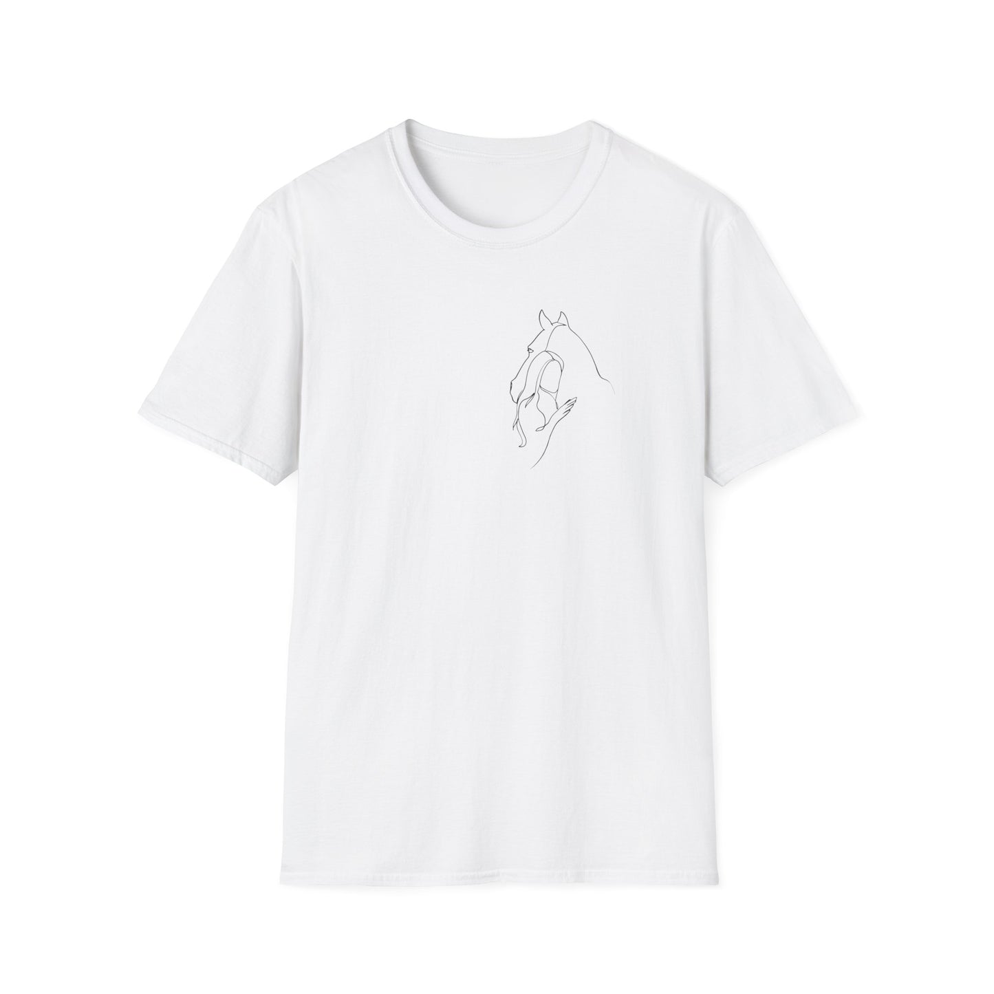 T-Shirt portrait cavaliere et son cheval