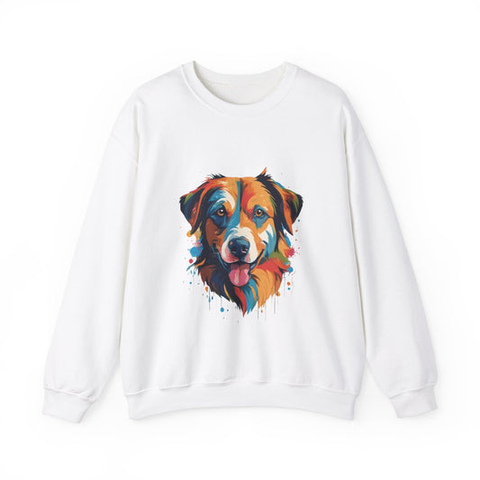 Sweatshirt tête de chien couleurs