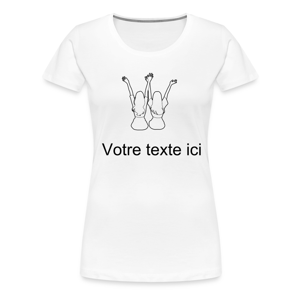 T-shirt Femme - Meilleures AMIES - blanc