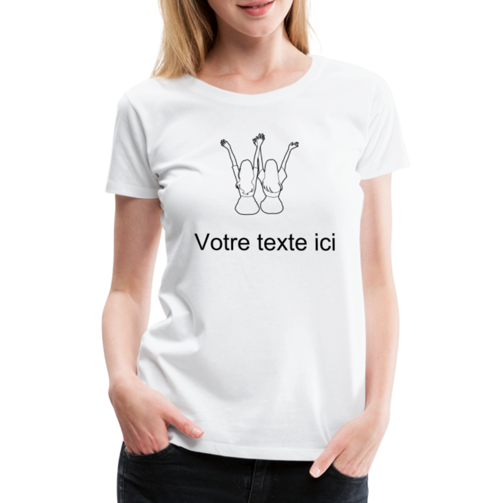 T-shirt Femme - Meilleures AMIES - blanc