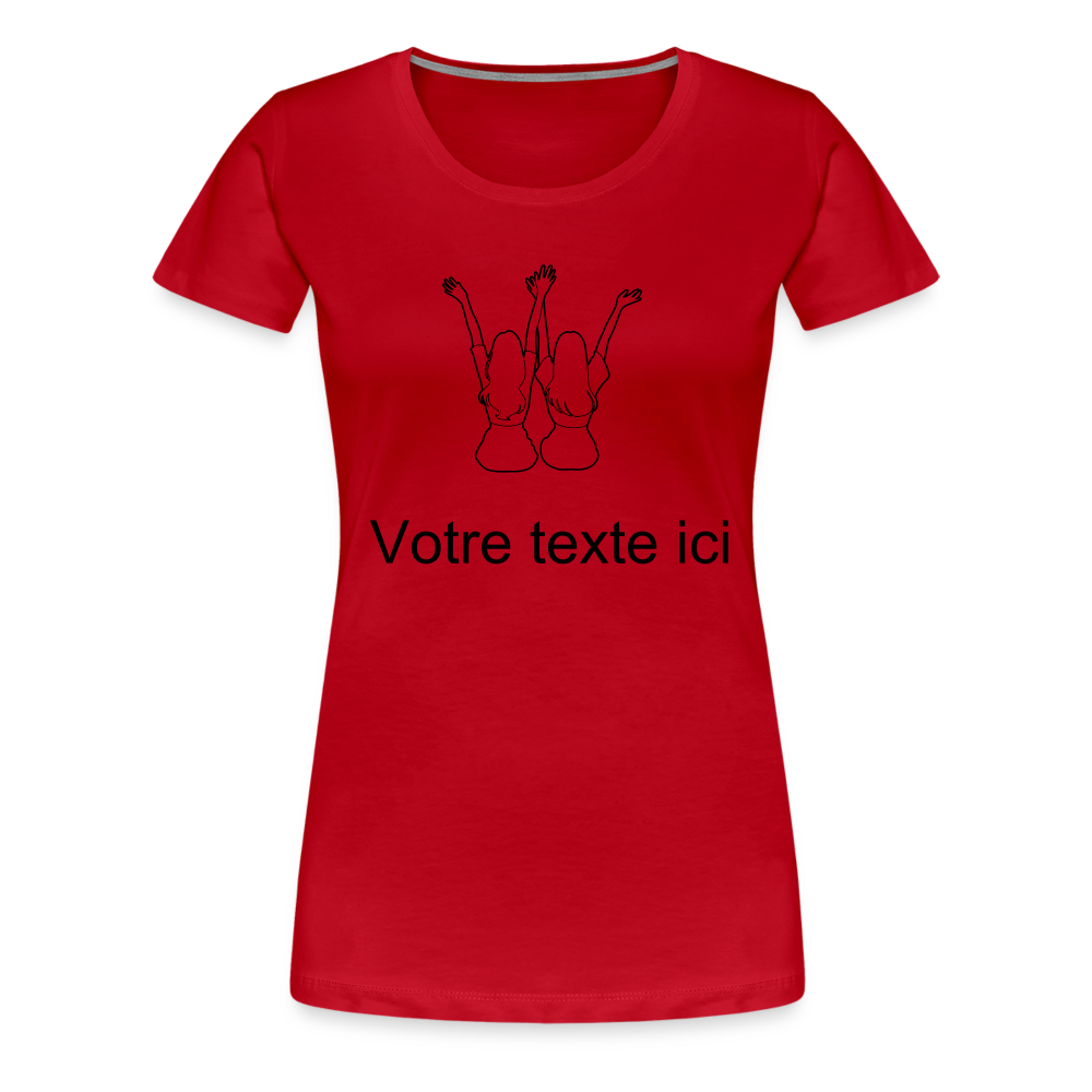 T-shirt Femme - Meilleures AMIES - rouge