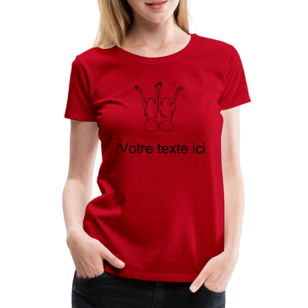 T-shirt Femme - Meilleures AMIES - rouge