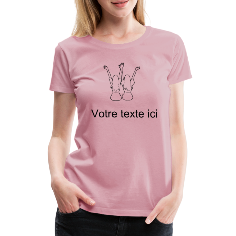 T-shirt Femme - Meilleures AMIES - rose liberty