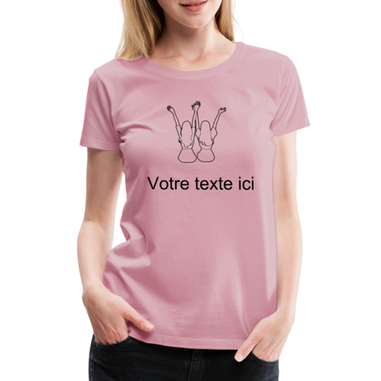 T-shirt Femme - Meilleures AMIES - rose liberty