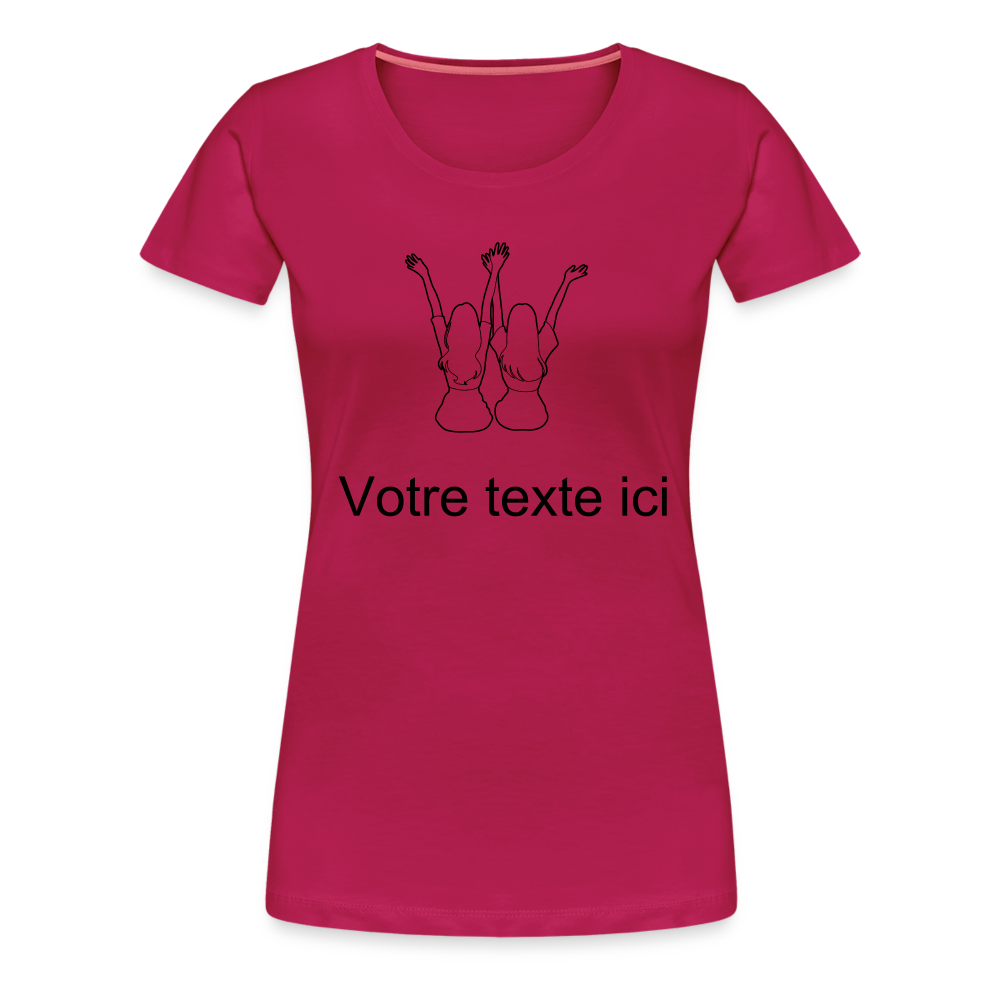 T-shirt Femme - Meilleures AMIES - rubis