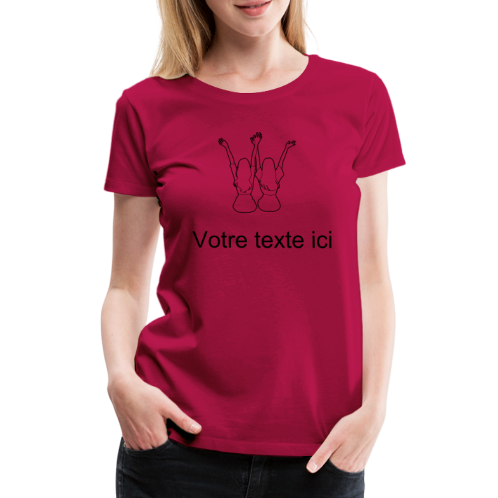 T-shirt Femme - Meilleures AMIES - rubis