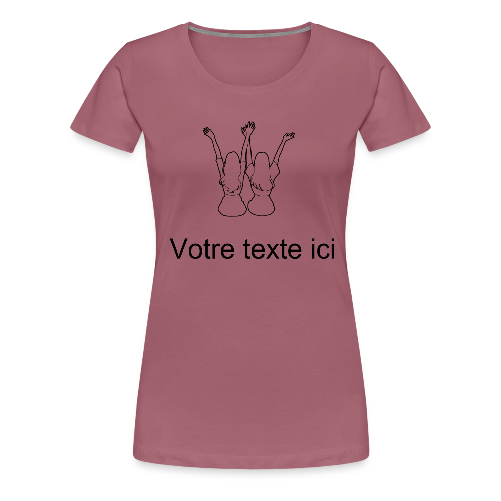 T-shirt Femme - Meilleures AMIES - mauve