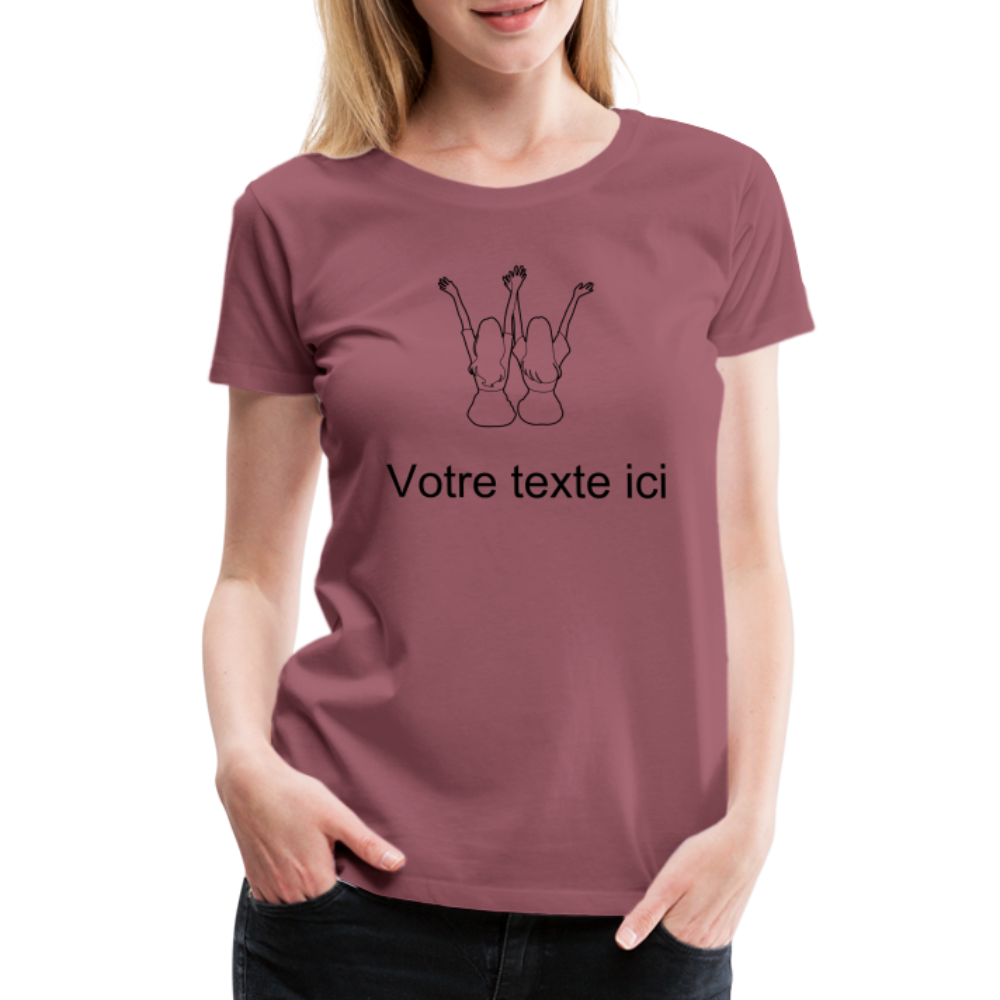 T-shirt Femme - Meilleures AMIES - mauve