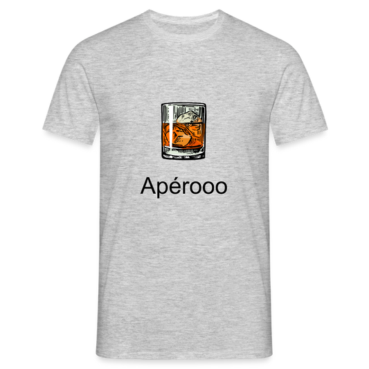 T-shirt Humour Apero - gris chiné