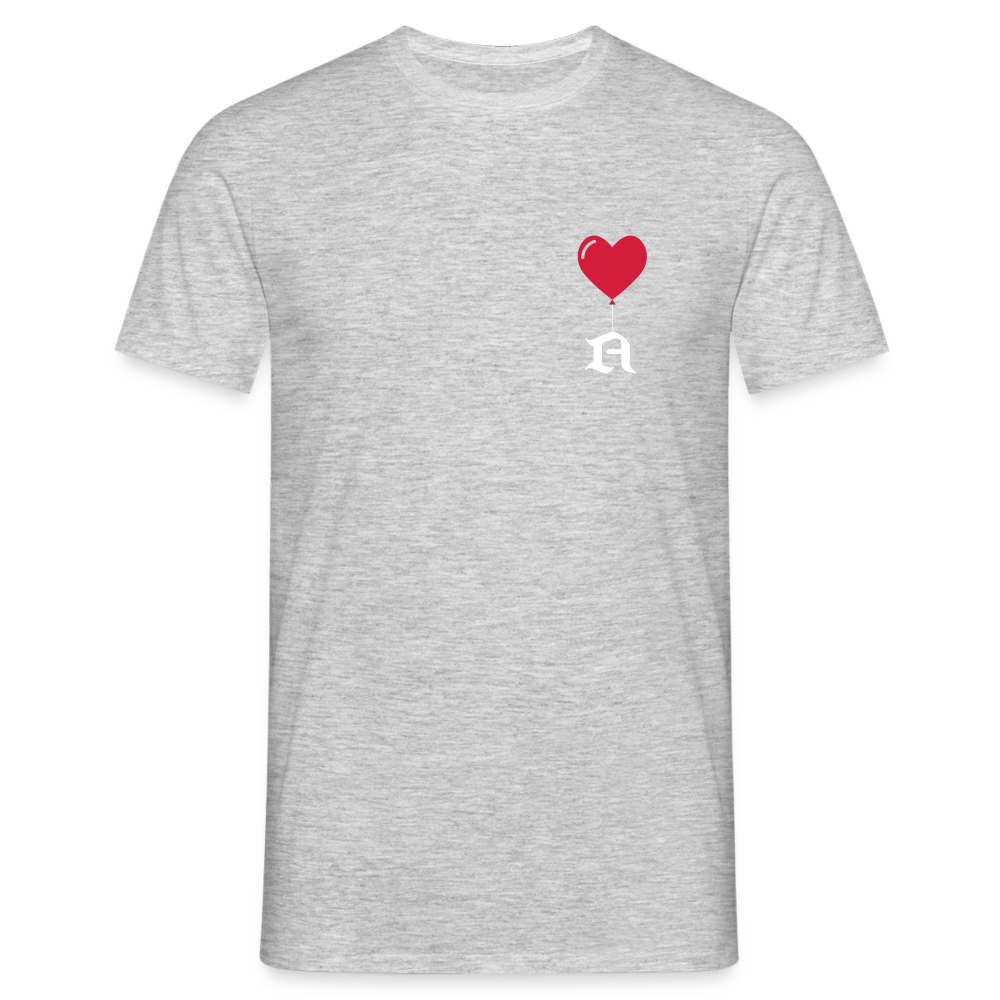 T-shirt Homme a personnaliser avec une initiale - gris chiné