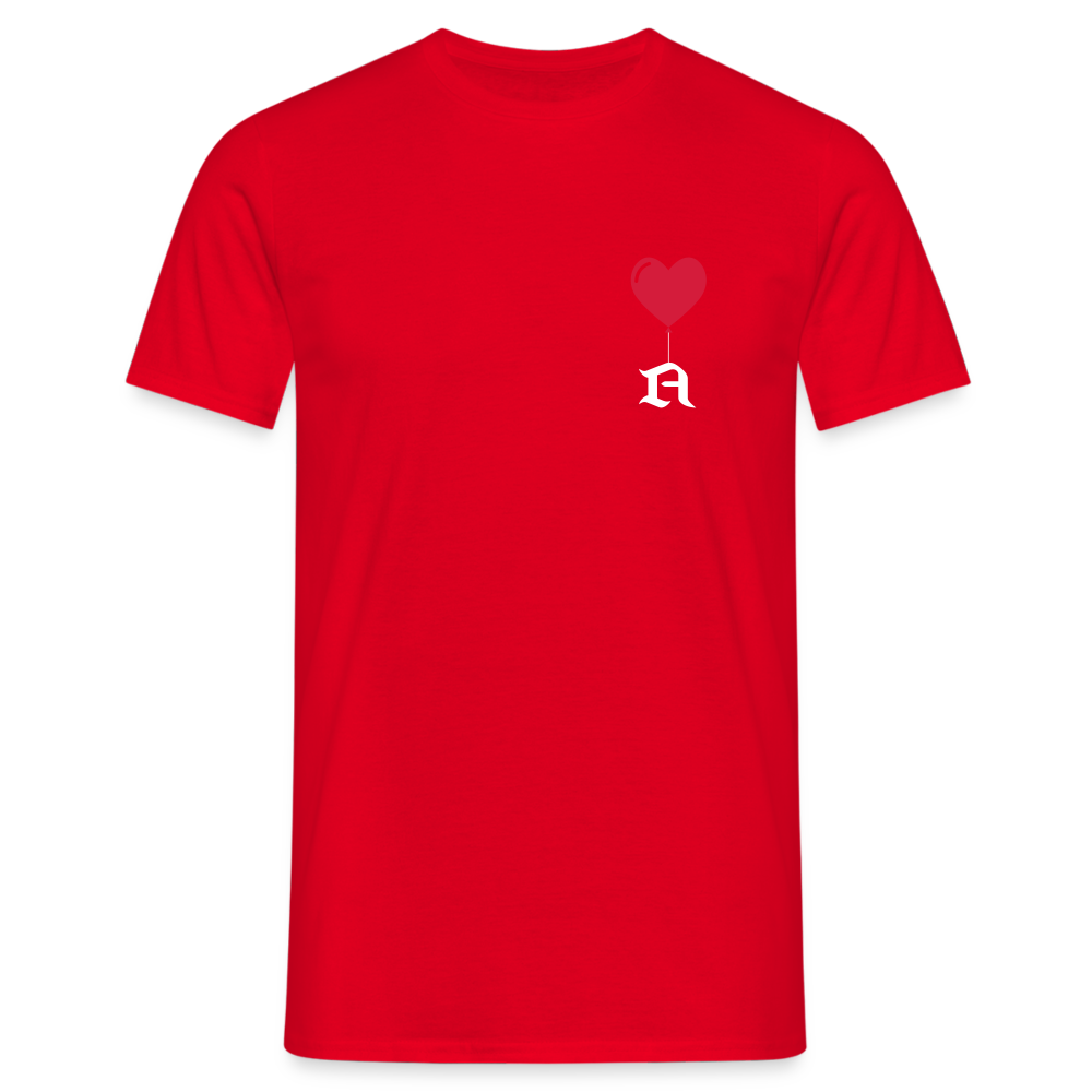 T-shirt Homme a personnaliser avec une initiale - rouge