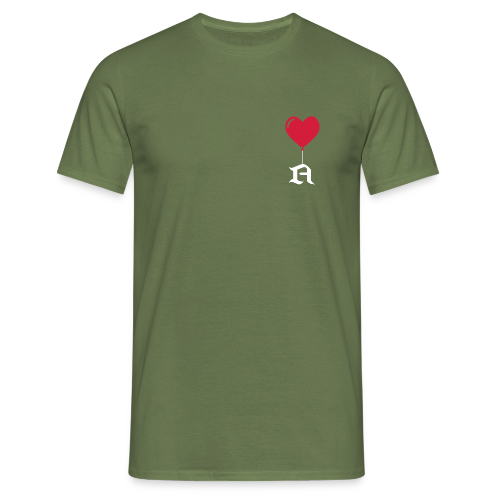 T-shirt Homme a personnaliser avec une initiale - vert militaire