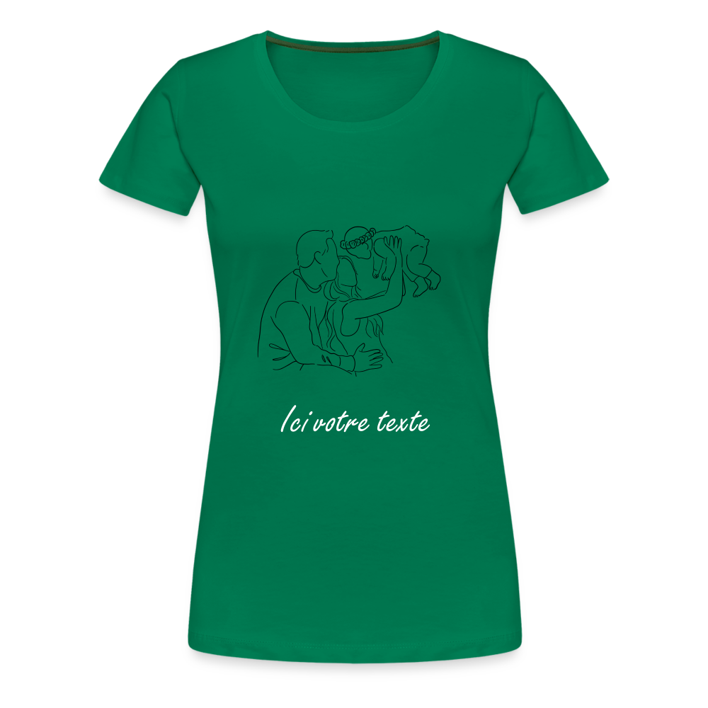 T-shirt Femme Famille a Personnaliser - vert