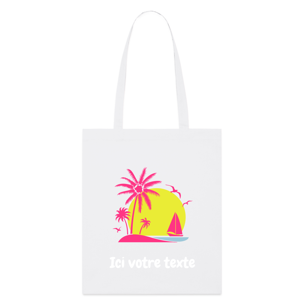 Tote bag bio Stanley/Stella plage - blanc