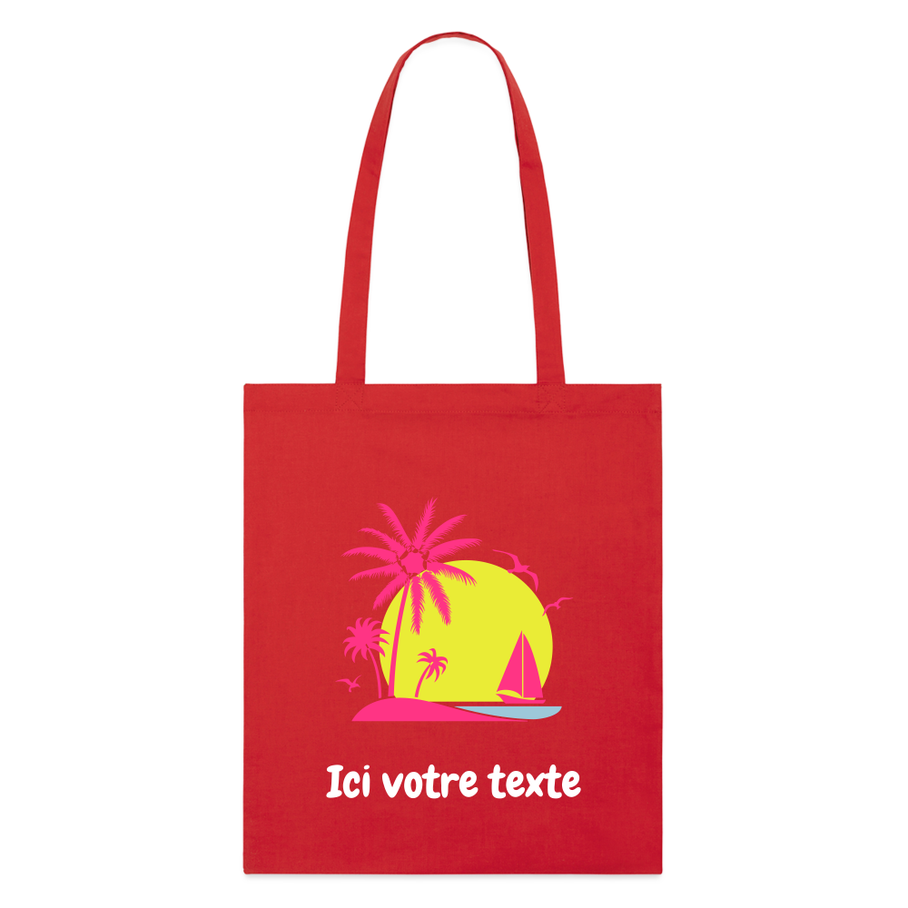 Tote bag bio Stanley/Stella plage - rouge