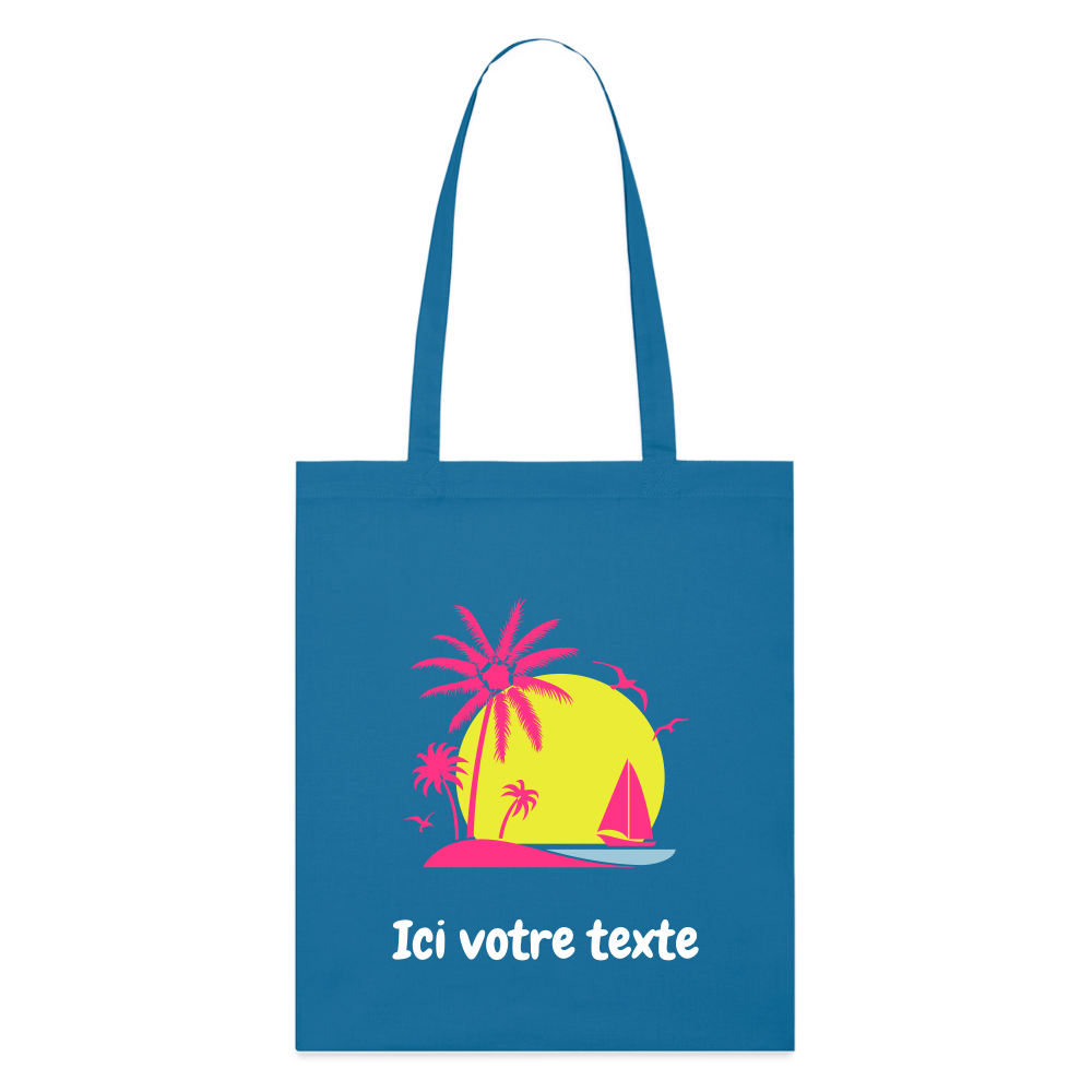 Tote bag bio Stanley/Stella plage - bleu royal