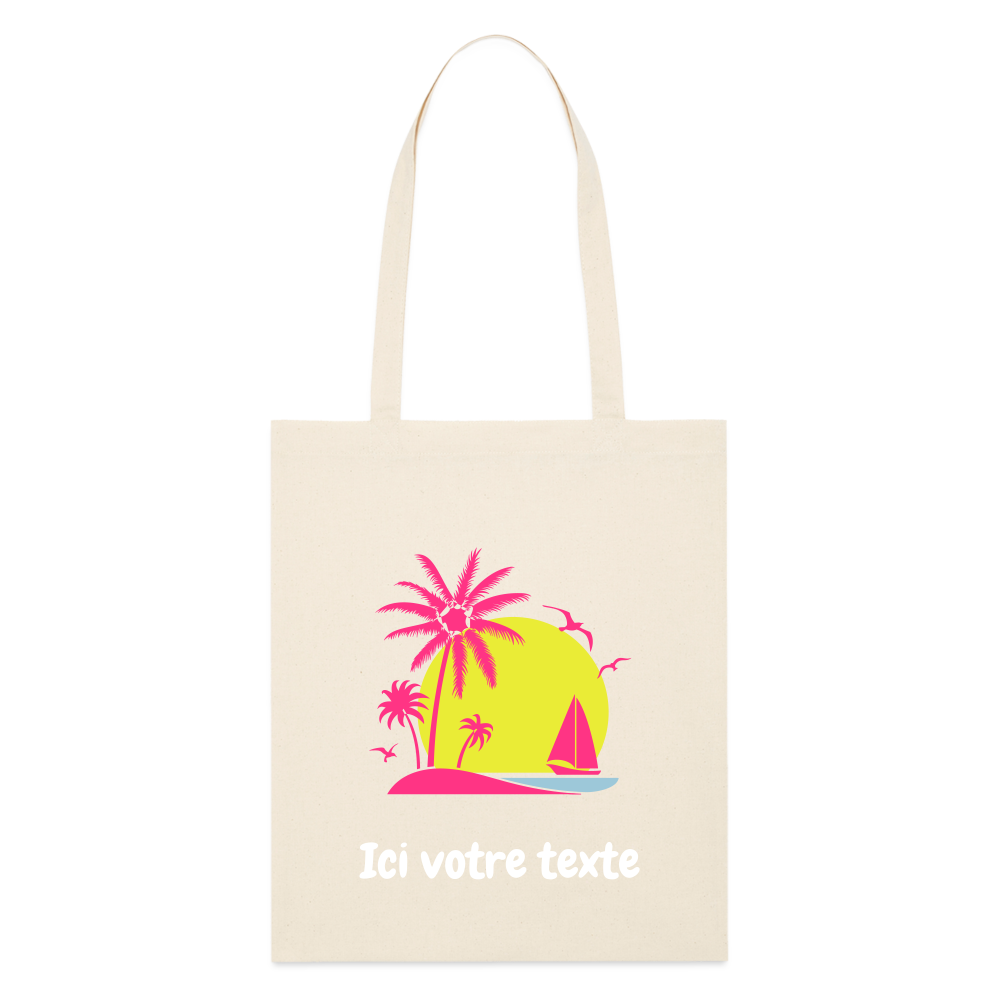 Tote bag bio Stanley/Stella plage - blanc cassé