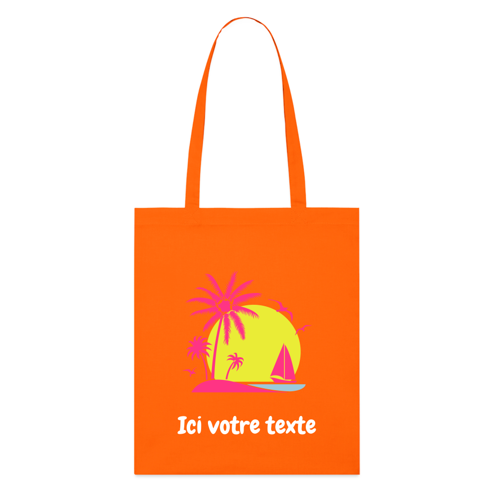 Tote bag bio Stanley/Stella plage - orange profond