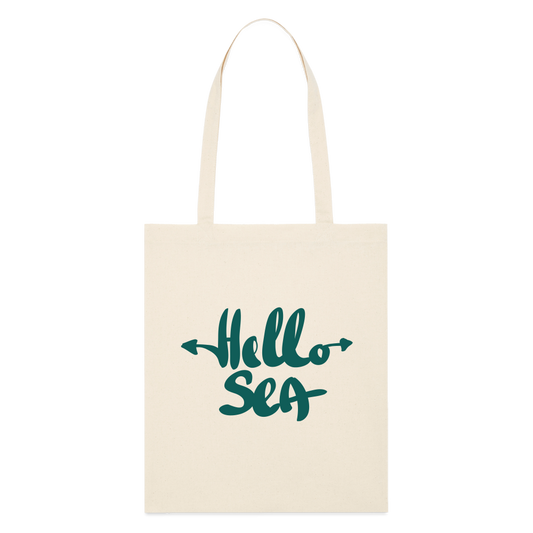 Tote bag bio Stanley/Stella hello mer - blanc cassé