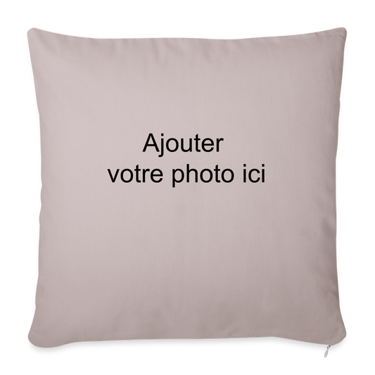 Coussin et housse Photo - taupe clair